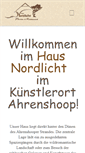 Mobile Screenshot of nordlicht-ahrenshoop.de