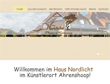 Tablet Screenshot of nordlicht-ahrenshoop.de
